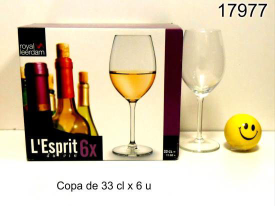 Imagen de COPA PARA VINO L´ESPIRIT X6 330ML 11.25